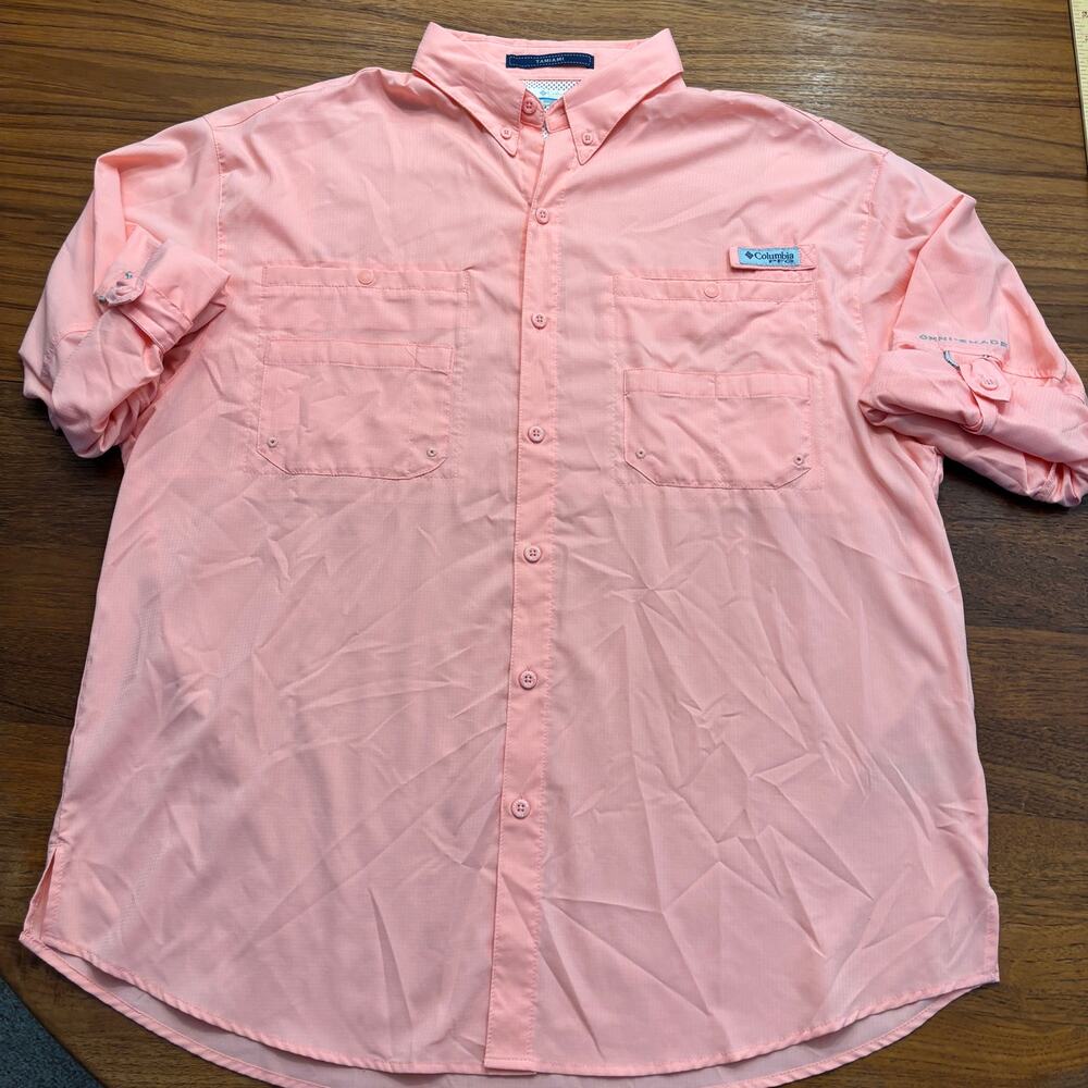 Colombia PFG Men's Tamiami Long Sleeve button down fishing shirt size 1XL